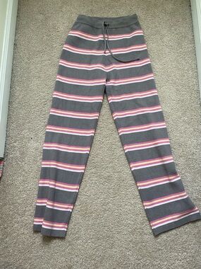 Striped sweater pants